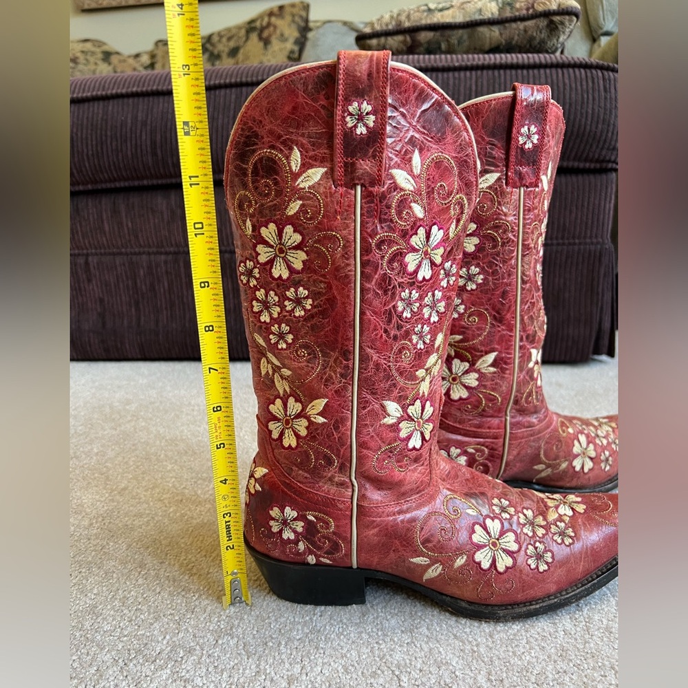 Shyanne 10 M  Floral EMBROIDERED Western Cowboy Cowgirl Boots - Picture 7 of 10